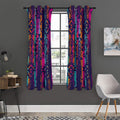 Native Tribal Aztec Pattern Print Grommet Curtain Panels
