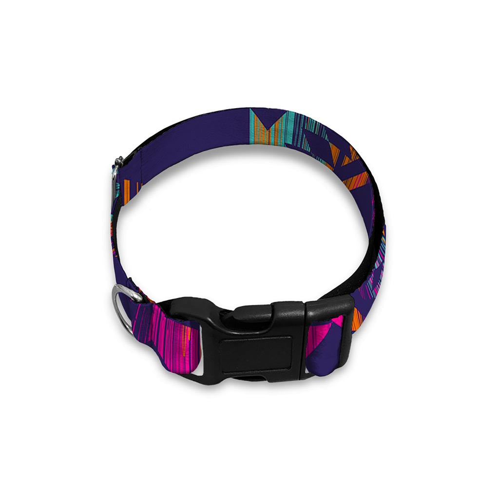 Native Tribal Aztec Pattern Print Dog Collar