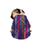 Native Tribal Aztec Pattern Print Dog Zip Up Jacket
