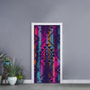 Native Tribal Aztec Pattern Print Door Sticker