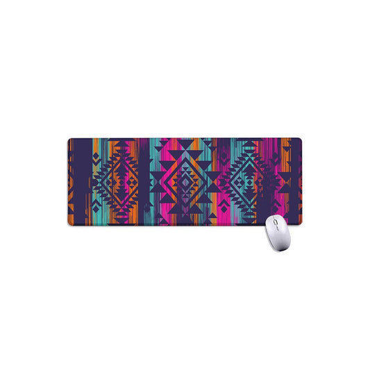 Native Tribal Aztec Pattern Print Extended Mouse Pad