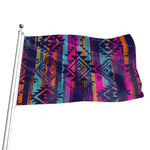 Native Tribal Aztec Pattern Print Flag