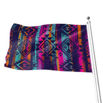 Native Tribal Aztec Pattern Print Flag