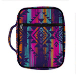 Native Tribal Aztec Pattern Print Front Pocket Bible Bag