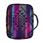 Native Tribal Aztec Pattern Print Front Pocket Bible Bag
