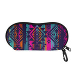 Native Tribal Aztec Pattern Print Glasses Case
