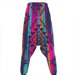 Native Tribal Aztec Pattern Print Hammer Pants
