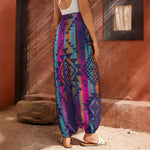 Native Tribal Aztec Pattern Print Harem Pants