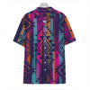 Native Tribal Aztec Pattern Print Hawaiian Shirt