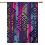 Native Tribal Aztec Pattern Print House Flag