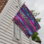 Native Tribal Aztec Pattern Print House Flag