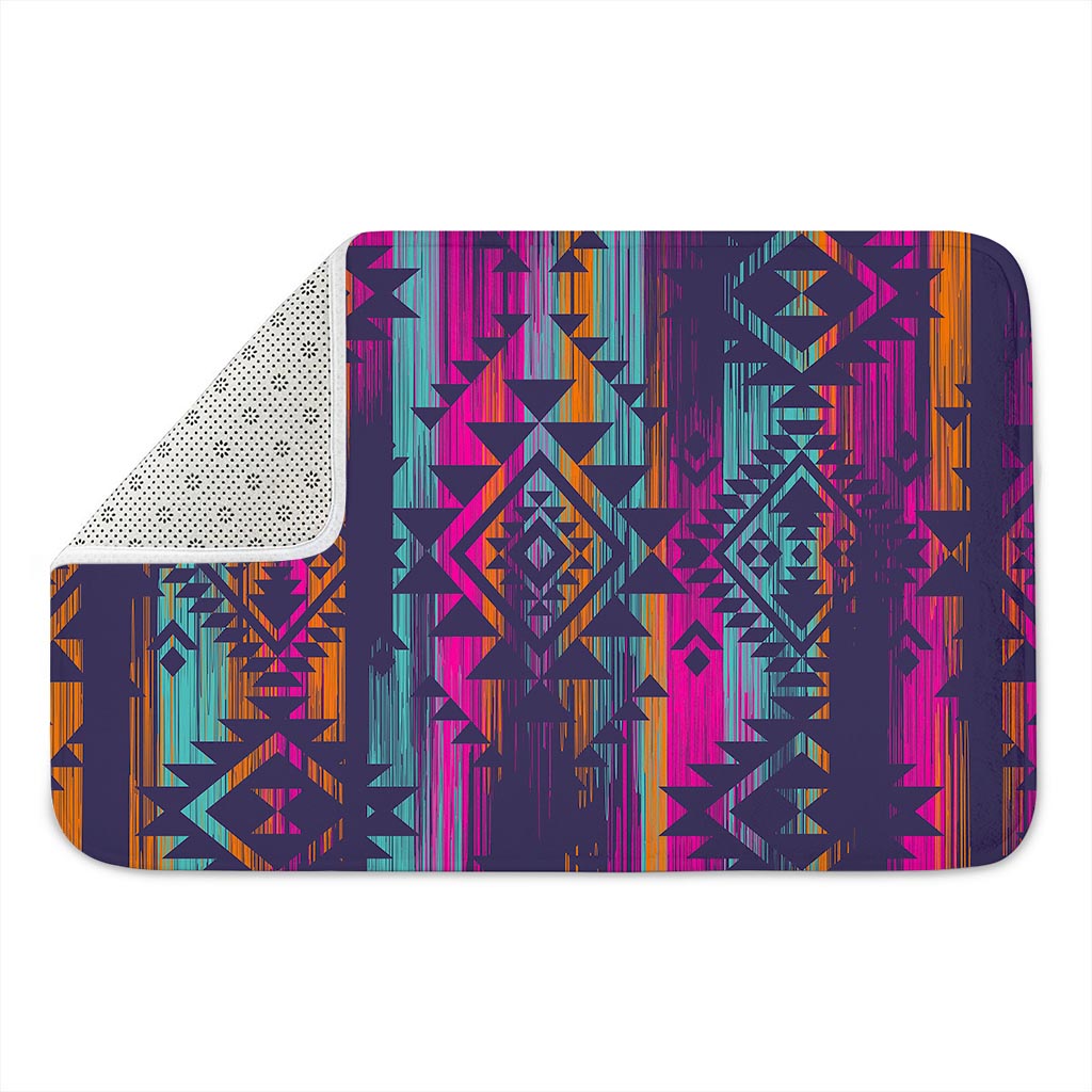 Native Tribal Aztec Pattern Print Indoor Door Mat