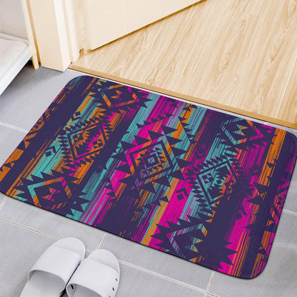 Native Tribal Aztec Pattern Print Indoor Door Mat
