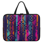 Native Tribal Aztec Pattern Print Laptop Sleeve With Handle