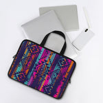 Native Tribal Aztec Pattern Print Laptop Sleeve With Handle