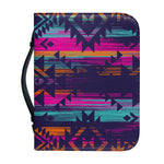 Native Tribal Aztec Pattern Print Leather Bible Cover