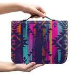 Native Tribal Aztec Pattern Print Leather Bible Cover