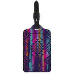 Native Tribal Aztec Pattern Print Luggage Tag