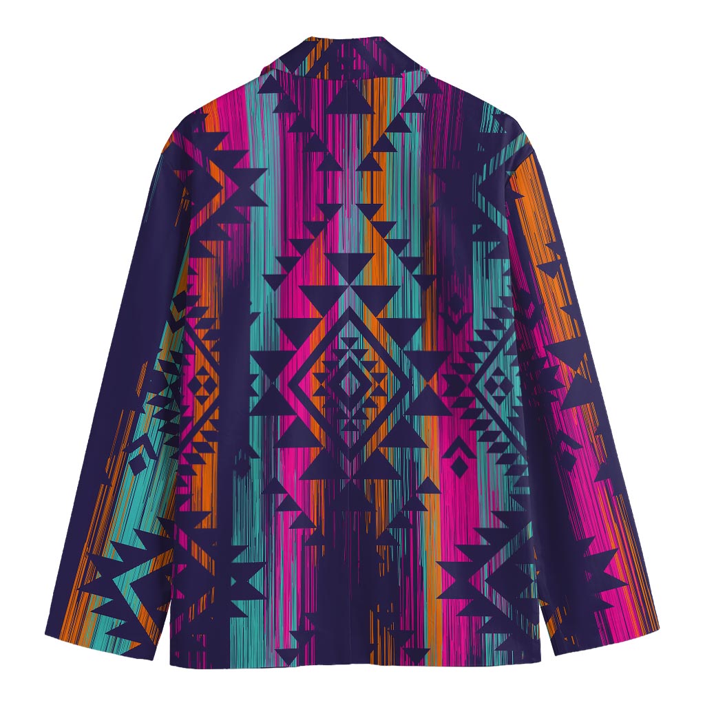 Native Tribal Aztec Pattern Print Men's Blazer