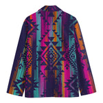 Native Tribal Aztec Pattern Print Men's Blazer