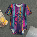 Native Tribal Aztec Pattern Print Men's Bodysuit