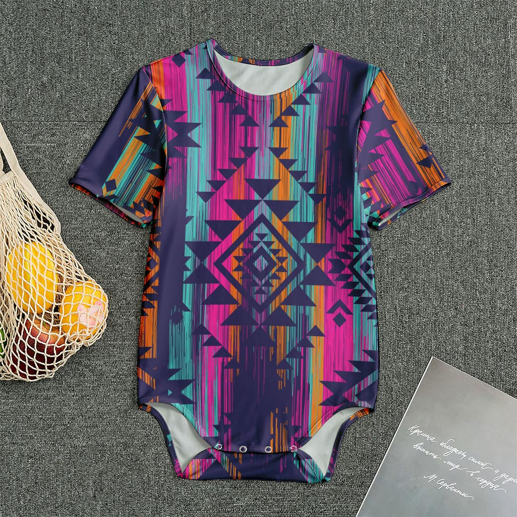 Native Tribal Aztec Pattern Print Men's Bodysuit