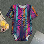 Native Tribal Aztec Pattern Print Men's Bodysuit