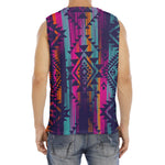 Native Tribal Aztec Pattern Print Men's Fitness Tank Top