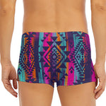 Native Tribal Aztec Pattern Print Men's Short Boxer Briefs