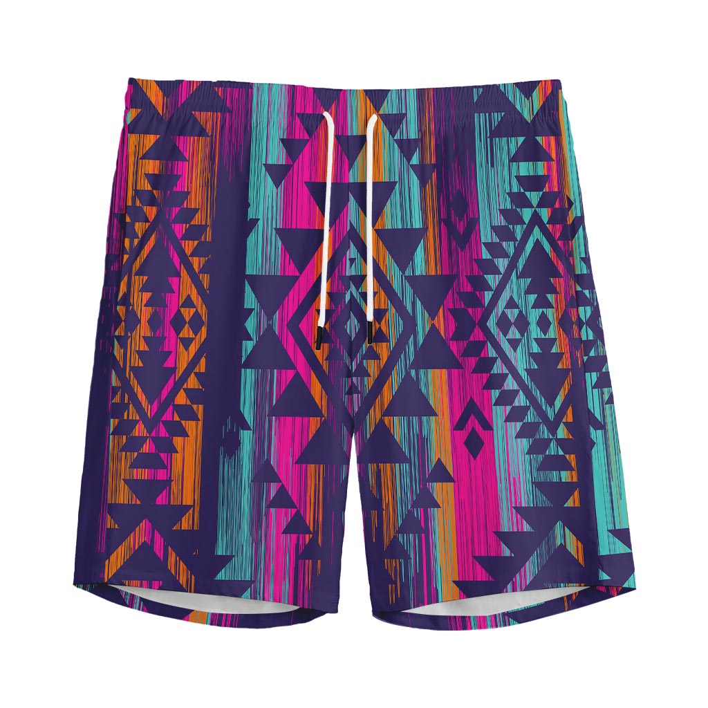 Native Tribal Aztec Pattern Print Men's Sports Shorts