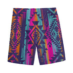 Native Tribal Aztec Pattern Print Men's Sports Shorts