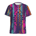 Native Tribal Aztec Pattern Print Men's Athletic T-Shirt