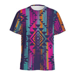 Native Tribal Aztec Pattern Print Men's Sports T-Shirt