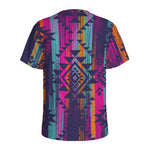 Native Tribal Aztec Pattern Print Men's Sports T-Shirt