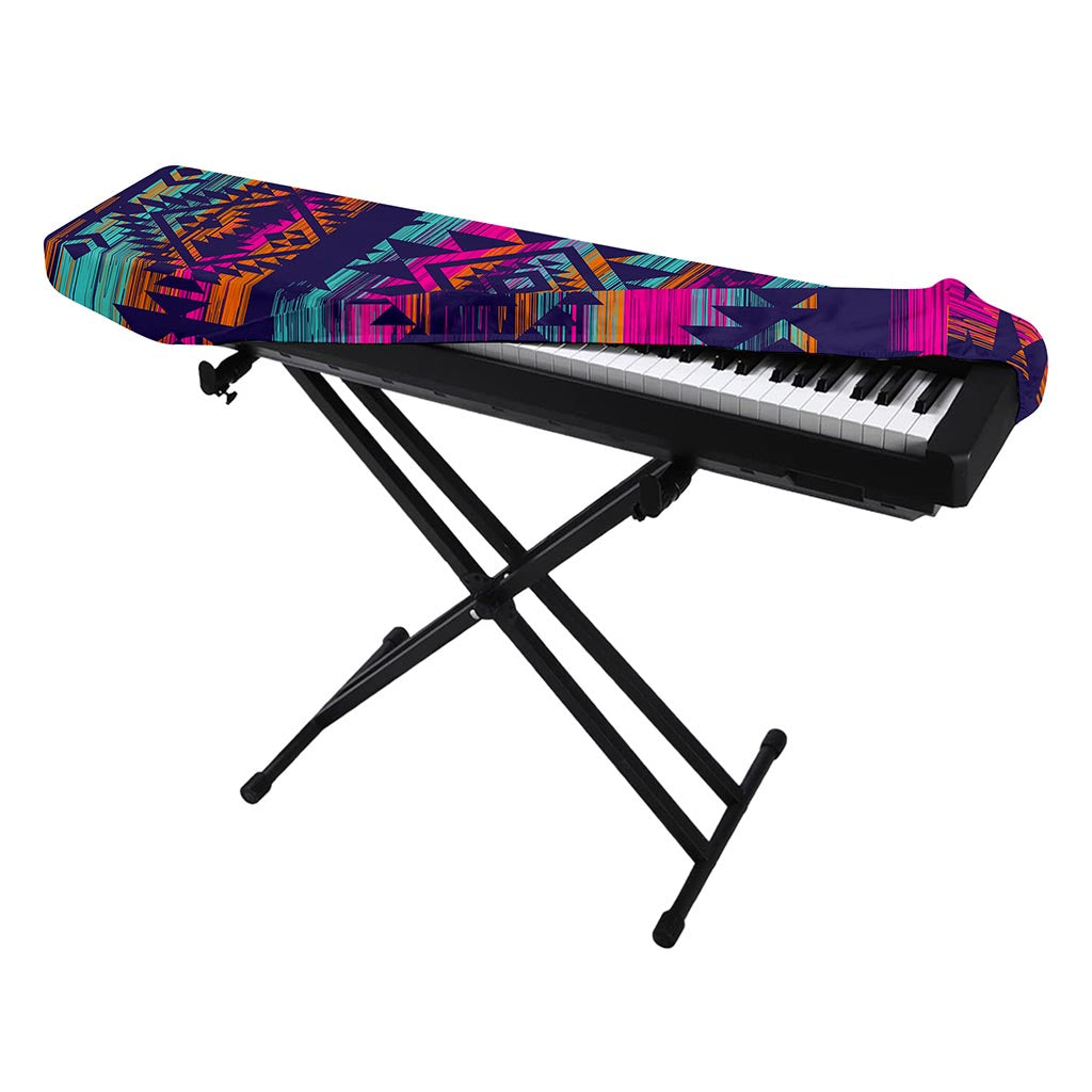 Native Tribal Aztec Pattern Print Piano Keyboard Cover
