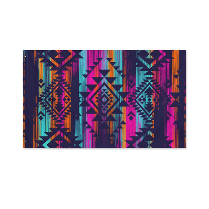 Native Tribal Aztec Pattern Print Polyester Flag