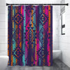 Native Tribal Aztec Pattern Print Premium Shower Curtain