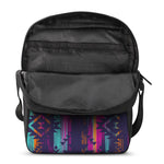 Native Tribal Aztec Pattern Print Rectangular Crossbody Bag