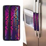 Native Tribal Aztec Pattern Print Refrigerator Handle Covers