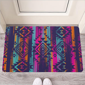 Native Tribal Aztec Pattern Print Rubber Doormat