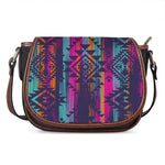 Native Tribal Aztec Pattern Print Saddle Bag