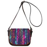 Native Tribal Aztec Pattern Print Saddle Bag