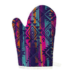 Native Tribal Aztec Pattern Print Single Oven Mitt