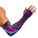 Native Tribal Aztec Pattern Print Sun Protection Arm Sleeves