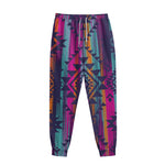 Native Tribal Aztec Pattern Print Sweatpants