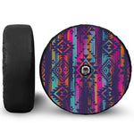 Native Tribal Aztec Pattern Print Tire Cover With Camera Hole