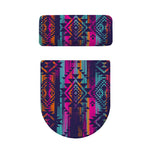 Native Tribal Aztec Pattern Print Toilet Lid And Tank Cover Set