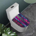 Native Tribal Aztec Pattern Print Toilet Lid Cover