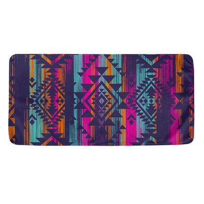Native Tribal Aztec Pattern Print Towel