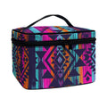 Native Tribal Aztec Pattern Print Travel Makeup Bag